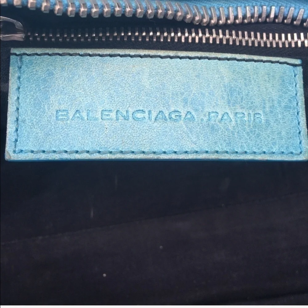 BALENCIAGA PARIS 🎉CITY BAG in First turquoise. - Picture 7 of 12